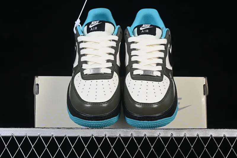 All categories Nk Air Force 1 Air Force series Nk Air Force 1 Low Air Force low-top Nike Air Force 1'07 Low joint black, green and blue Air Force low-top casual sneakers QW5836-022